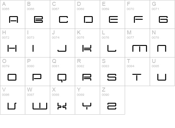 Nec plus ultra uppercase A-Z preview