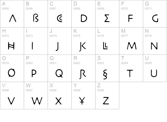NecroticTissue uppercase A-Z preview