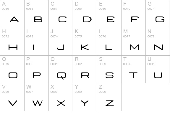 Nedian-Light uppercase A-Z preview