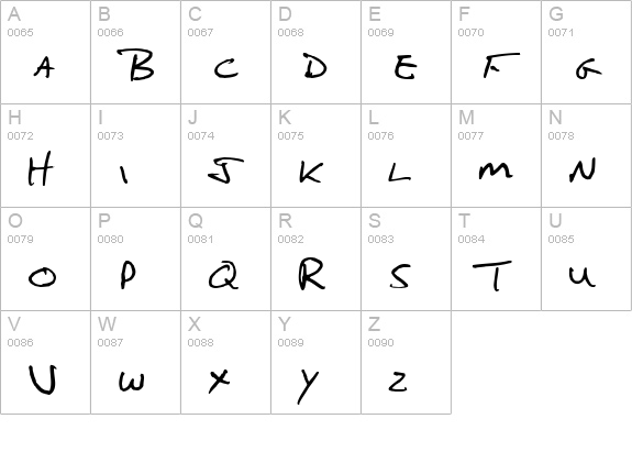 Neil Normal uppercase A-Z preview