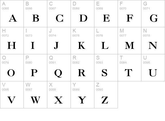 Nelsie-Thin uppercase A-Z preview