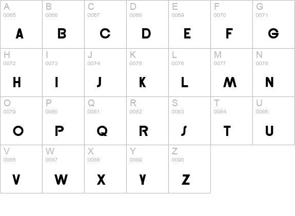 Nemesis uppercase A-Z preview