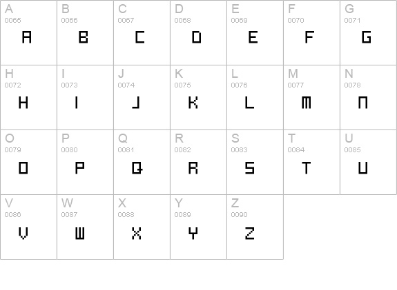 nemoddak12 uppercase A-Z preview