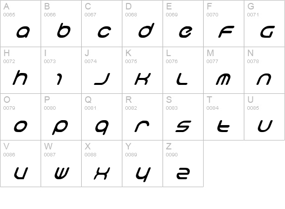 neo-geo bold italic uppercase A-Z preview