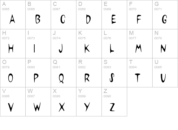 Neo Neo Std uppercase A-Z preview