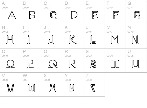 Neon uppercase A-Z preview
