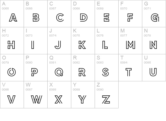 Neon Led Light Font uppercase A-Z preview