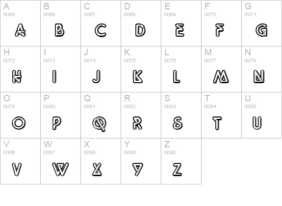 Neon Lights uppercase A-Z preview
