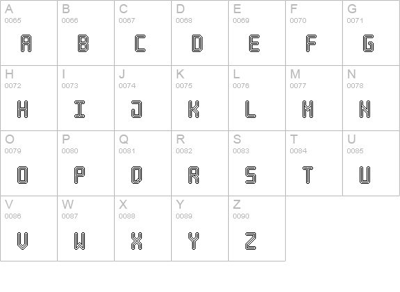 Neon Pixel-7 uppercase A-Z preview