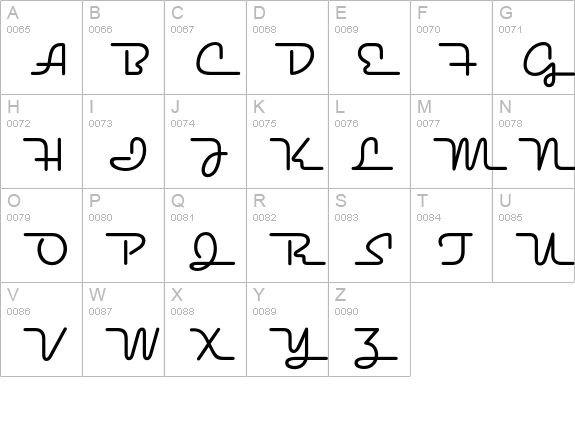 NeonStream uppercase A-Z preview