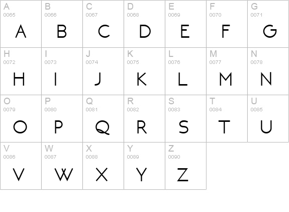 NEOTERIC Bold uppercase A-Z preview