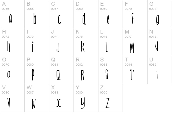 Nerve Tonic uppercase A-Z preview