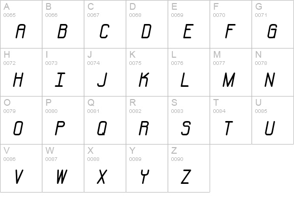 Neural (BRK) uppercase A-Z preview