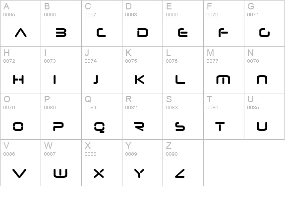 Neuropol Nova Bold uppercase A-Z preview