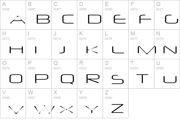 Neuropol X Xp Lite uppercase A-Z preview
