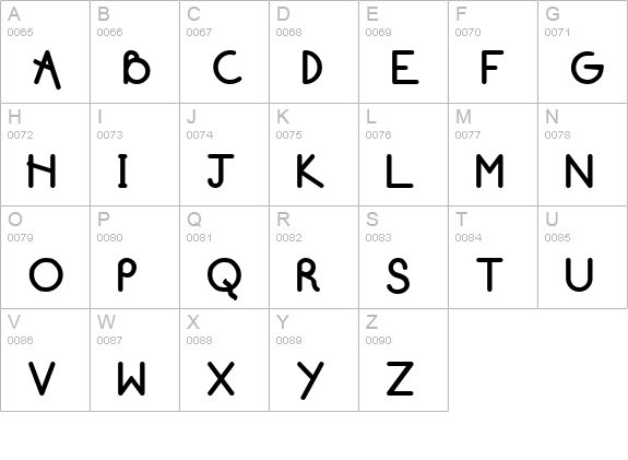 NeuSansBlack uppercase A-Z preview
