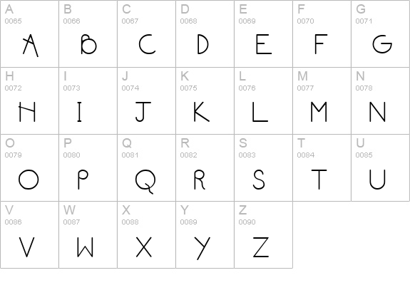 NeuSansLight uppercase A-Z preview