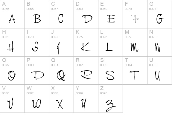 NevisonCasDEE uppercase A-Z preview