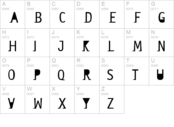New uppercase A-Z preview