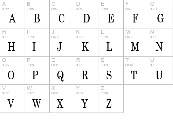 New Boston Thin Normal uppercase A-Z preview