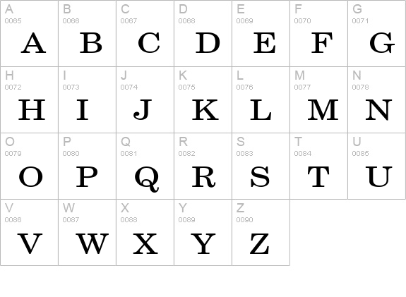 New Boston Wide Normal uppercase A-Z preview