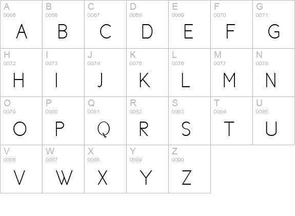 New Cicle Fina uppercase A-Z preview