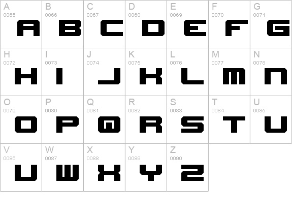 New Horizons Nominal uppercase A-Z preview
