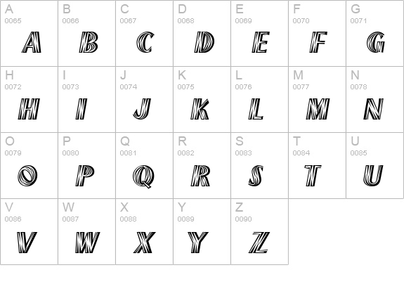 New Mexico Regular uppercase A-Z preview
