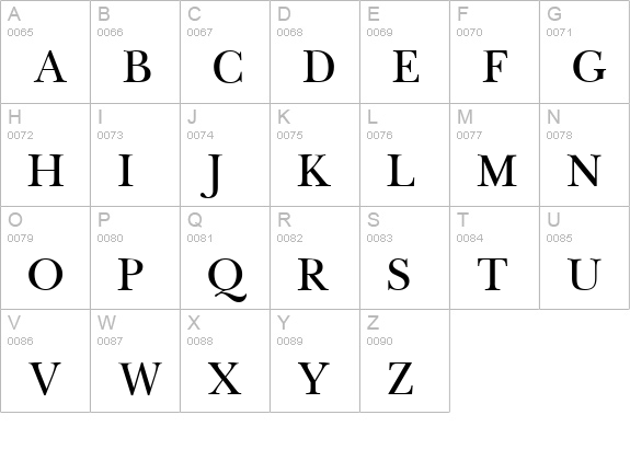 New Regular uppercase A-Z preview