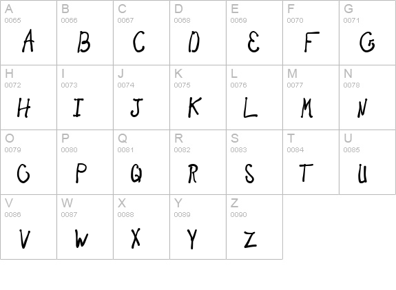 New Toy uppercase A-Z preview