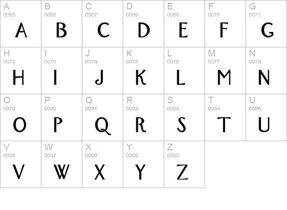 New York Bold uppercase A-Z preview
