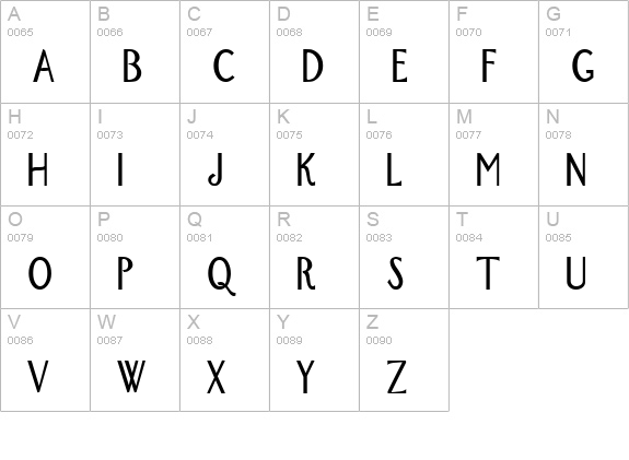 New York-Condensed Bold uppercase A-Z preview