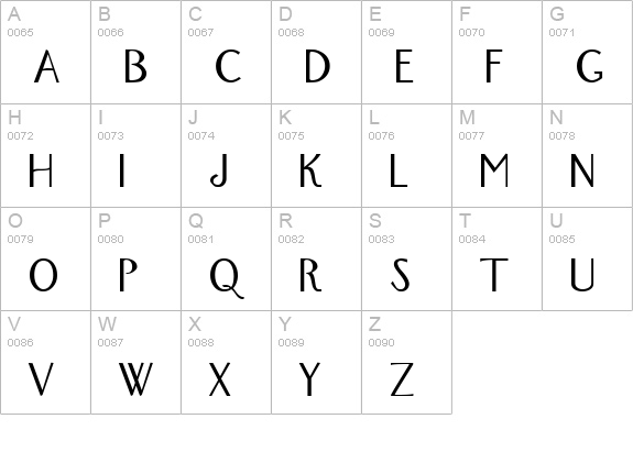 New York Normal uppercase A-Z preview