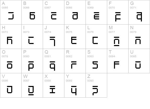 NewAlphabetThree uppercase A-Z preview