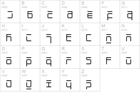 NewAlphabetTwo uppercase A-Z preview
