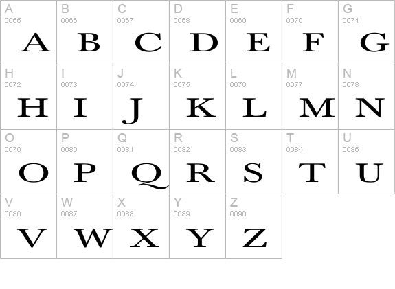 NewBaskerville-Normal Ex uppercase A-Z preview