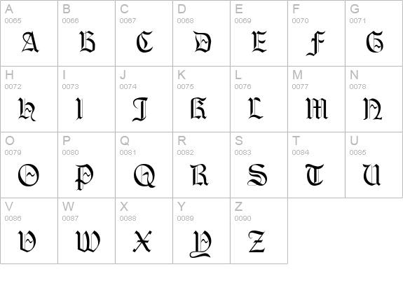 NewLaudens uppercase A-Z preview