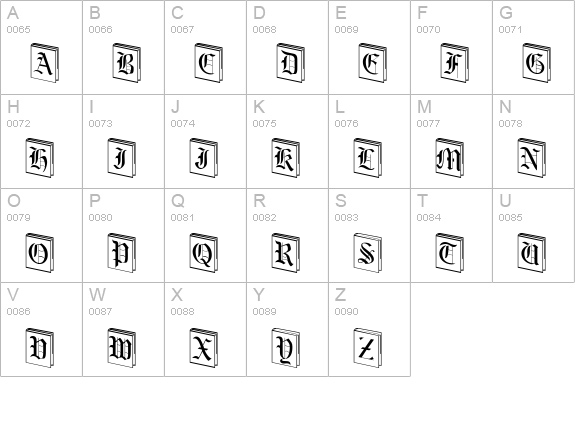 NewLibrary Italic uppercase A-Z preview