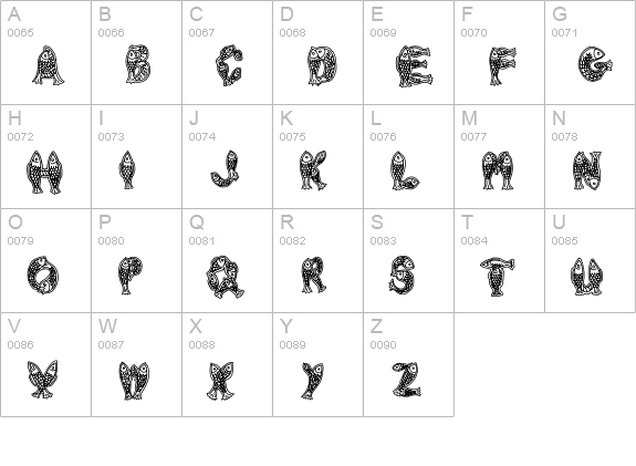 Newlyn uppercase A-Z preview