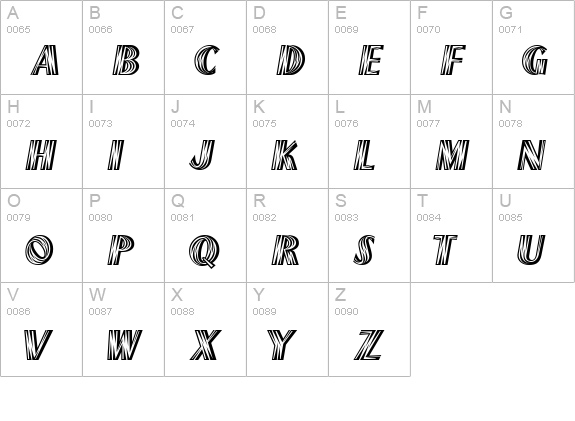 NewMexico uppercase A-Z preview