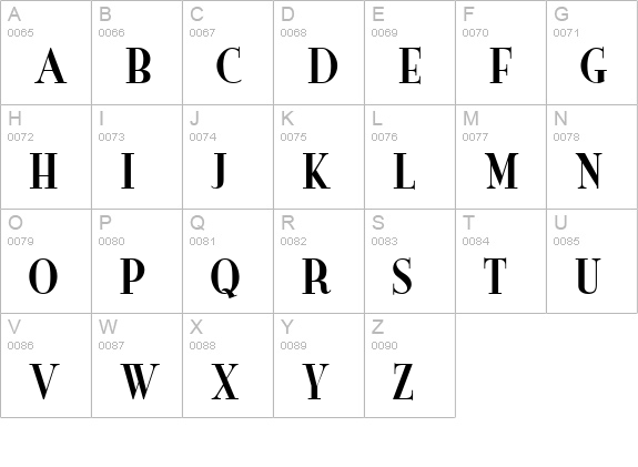 NewOrder uppercase A-Z preview