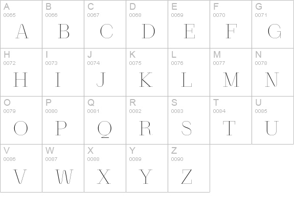 NewParis KingSize Air uppercase A-Z preview