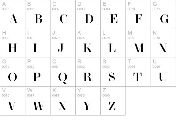 NewParis KingSize Medium uppercase A-Z preview