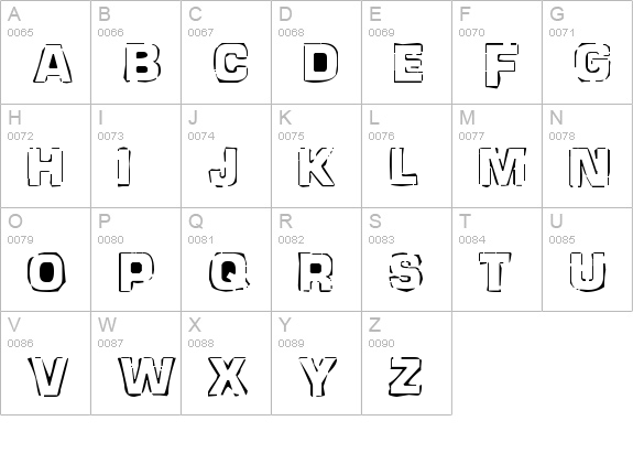 newstile uppercase A-Z preview