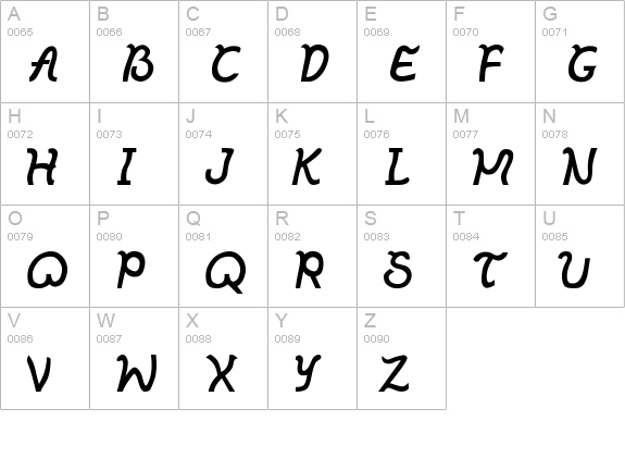 New WGL4 uppercase A-Z preview