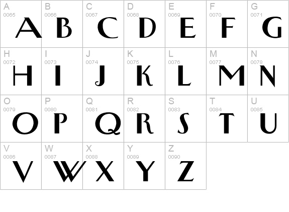 NewyorkertypeBold uppercase A-Z preview