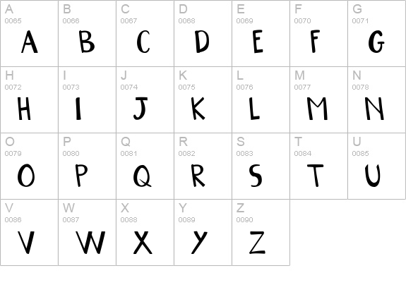 NGOBET uppercase A-Z preview