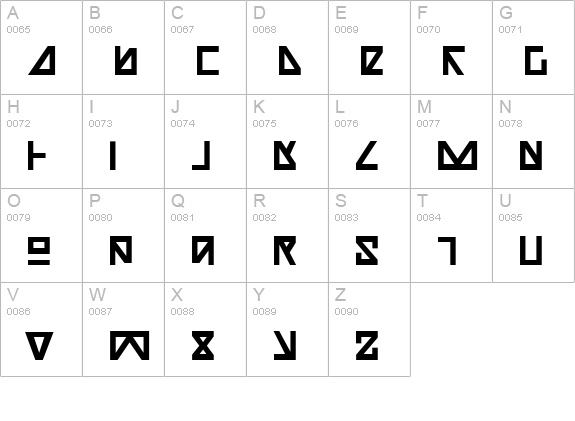 Nick Turbo Bold uppercase A-Z preview