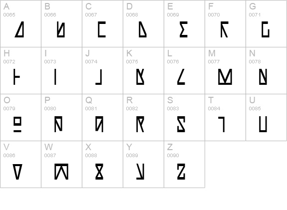 Nick Turbo Condensed uppercase A-Z preview