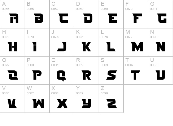 Nife Fites uppercase A-Z preview